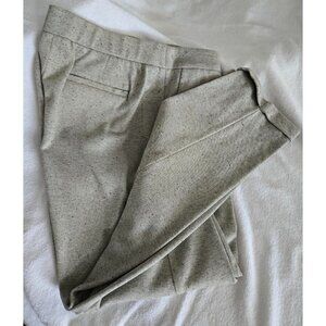 Talbots Cotton Blend Tweed Pants - Oatmeal color, Size L